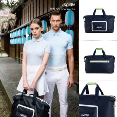 【HONMA 本間高爾夫】高爾夫衣物袋/行李袋GOLF BOSTON BAG BB52404 Gear Light(藍色)