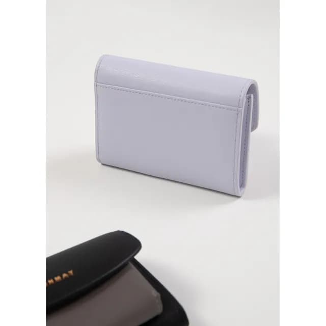 【ROBINMAY】夏洛特真皮卡夾零錢包(雙11/真皮壓扣封口/多色任選)