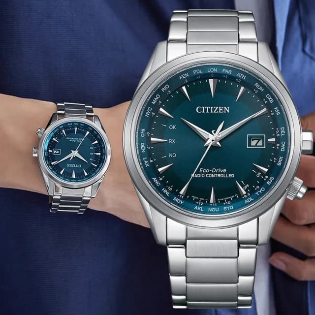 【CITIZEN 星辰】GENTS系列 電波對時 光動能腕錶 七夕 情人節 送禮 推薦(CB0270-87L)