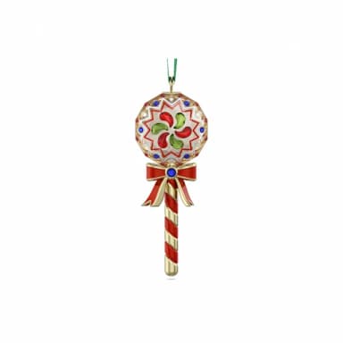 【SWAROVSKI 官方直營】Holiday Cheers Dulcis 波板糖掛飾 交換禮物(聖誕節限定)