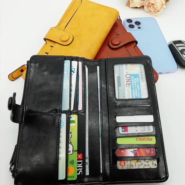 【MoonDy】雙11 包包 小錢包 錢包 長夾 拉鏈長夾 韓式長夾 錢包女中夾 長夾錢包 皮夾長夾 零錢