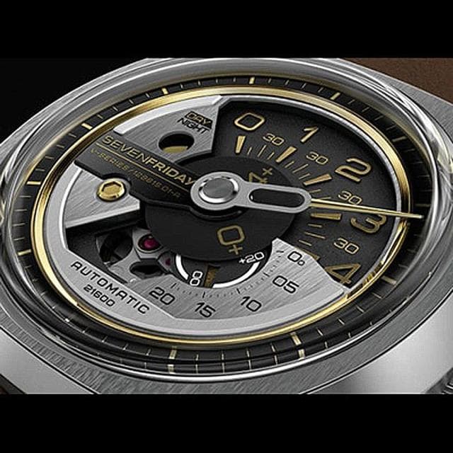 【SEVENFRIDAY】V2 設計師工藝自動上鍊機械錶-銀x咖啡 送禮 禮物 推薦(V2)