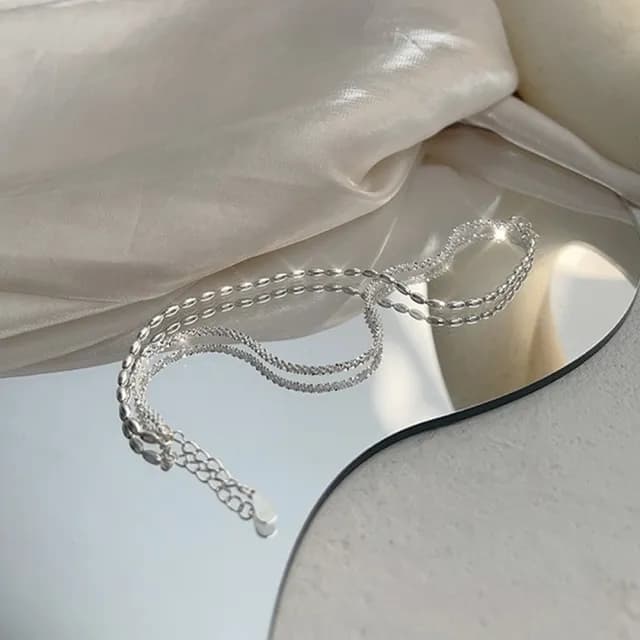 【KT DADA】雙層手鍊 閨蜜手鍊 送禮 女友禮物 生日禮物 手環 飾品配件 女生手鍊 S925純銀手鍊 串珠手鍊