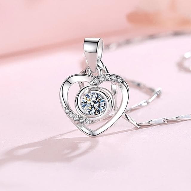 【KT DADA】999 純銀項鍊 婚禮禮物 合成鑽石 銀項鍊 紀念日禮物 小飾品 質感小物 禮品 生日禮物 伴娘禮物
