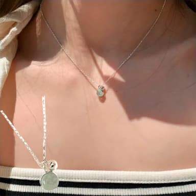 【KT DADA】包包 項鍊女 925 純銀項鍊 水晶項鍊 女生項鍊 歐美項鍊 飾品 禮物閨蜜 女友生日禮物 開運