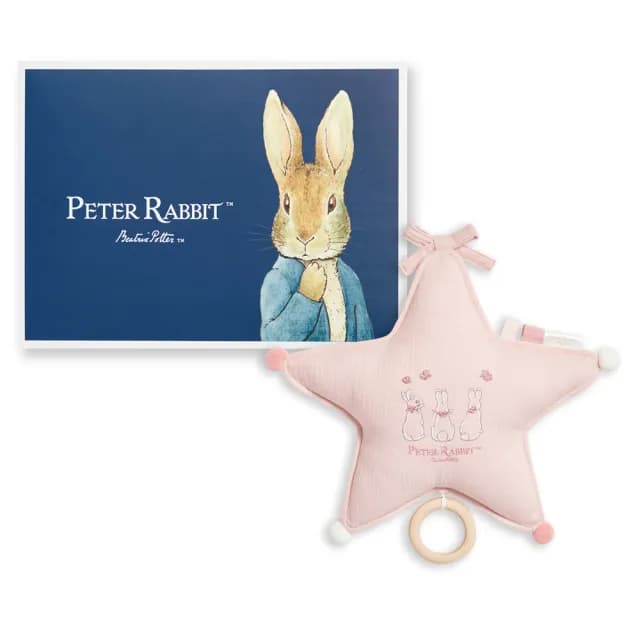 【奇哥】比得兔天絲泡泡紗星星音樂鈴(嬰兒安撫/彌月禮物)