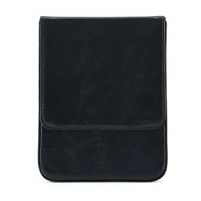 【MoonDy】情人節禮物 真皮 包包 筆盒 收納盒 文具用品 復古筆盒 牛皮筆袋 磁吸筆盒 辦公用品 鋼筆收納盒