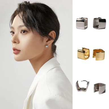【LEESA】s925純銀耳扣\圈圈耳環\復古女耳扣\小耳扣\小耳朵耳環\易扣耳環\情人節禮物\生日禮物\