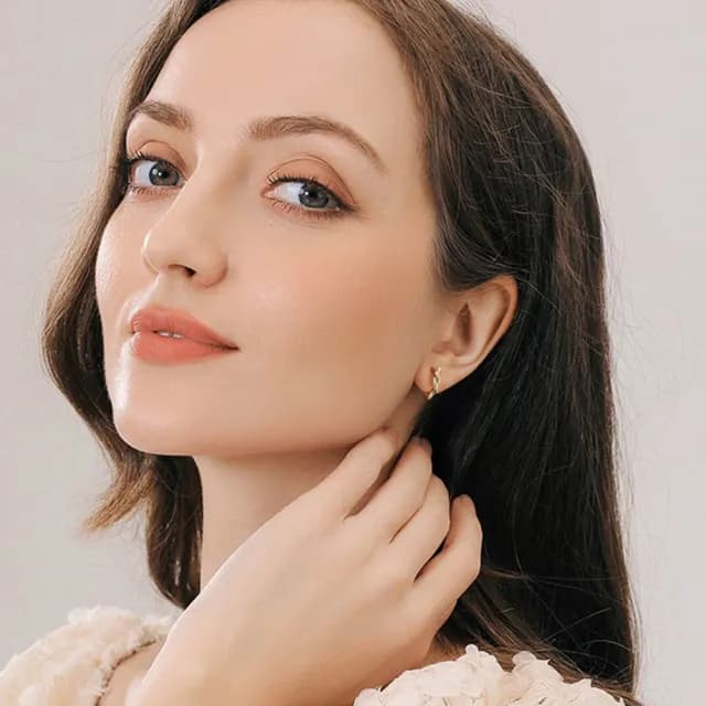 【LEESA】925純銀耳環\圈圈耳環\易扣式耳環\抗過敏耳環\女孩生日禮物\女友禮物\小禮物