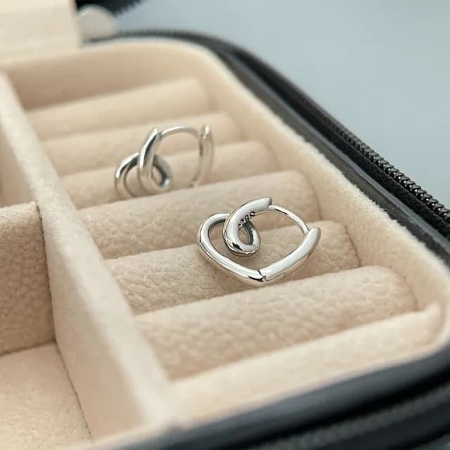 【LEEHER】雙11 s925純銀/愛心耳環/小耳環/正韓耳環/可愛耳環/情人節禮物/抗過敏耳環/扣式耳環/