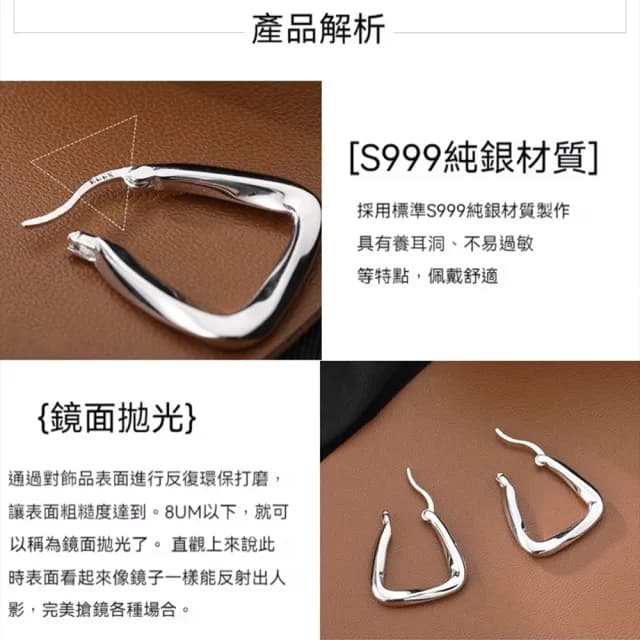 【LEEHER】耳環/銀耳環/耳飾/低敏耳環/耳夾/夾式耳環/女生禮物/情人節禮物/韓國耳環/純銀