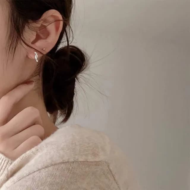 【MoonDy】情人節禮物 包包 925 純銀耳環 圈圈耳環 易扣式耳環 抗過敏耳環 易扣式耳環 女生禮物 女孩生日禮