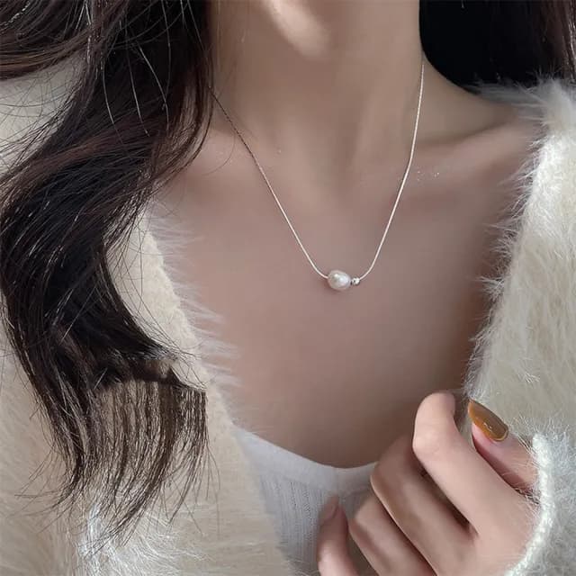 【LEEHER】情人節禮物 銀項鍊/生日禮物/ins/鋯石項鍊/愛心項鍊/造型項鍊/韓國項鍊/純銀項鍊/網紅項鍊
