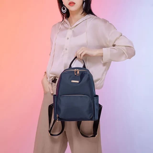 【LEEHER】情人節禮物 背包/女包包/小背包/後背包/女生包包/韓國後背包/可愛包包/百搭包包/尼龍後背包/黑色