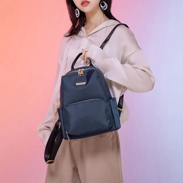 【LEEHER】情人節禮物 背包/女包包/小背包/後背包/女生包包/韓國後背包/可愛包包/百搭包包/尼龍後背包/黑色