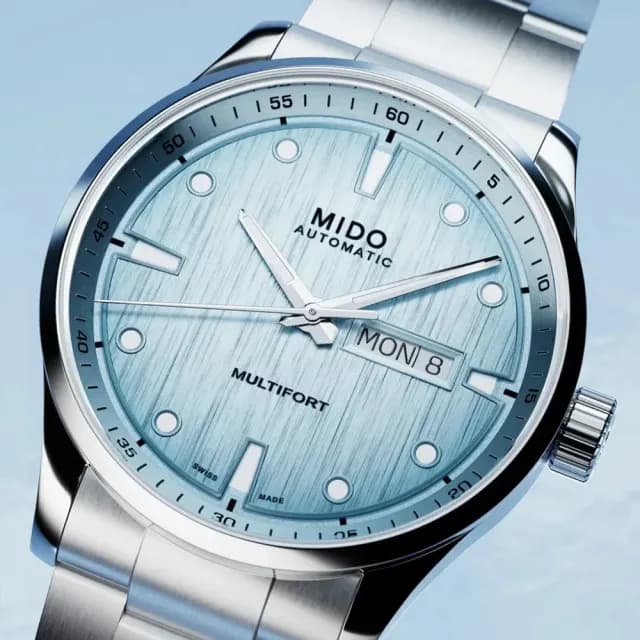 【MIDO 美度 官方授權】MULTIFORT M 先鋒 80小時動力儲存機械錶-42mm 情人節 禮物(M0384301104100)