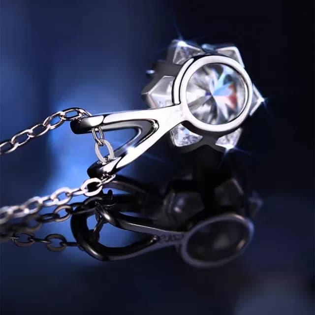 【LEEHER】情侶項鍊/鋯石項鍊/造型項鍊/羽毛項鍊/生日禮物/項鍊/S925純銀項鍊/簍空項鍊/情人節