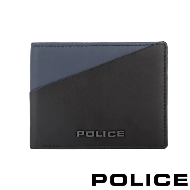 【POLICE】頂級小牛皮6卡男用皮夾(布魯斯系列 七夕情人節禮物 送禮 男夾)