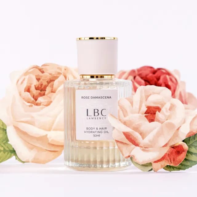 【LAMBENCY 嵐本熙】水漾玫瑰柔潤晶粹油50ml+香氛身體乳200ml(水漾玫瑰白皙柔嫩女神組)