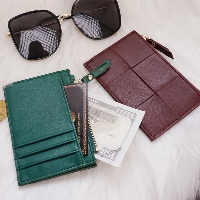 【LEEHER】雙11 編織短夾/卡夾零錢包/小錢包/小錢包/錢包女/零錢包女/卡包/錢包/零錢