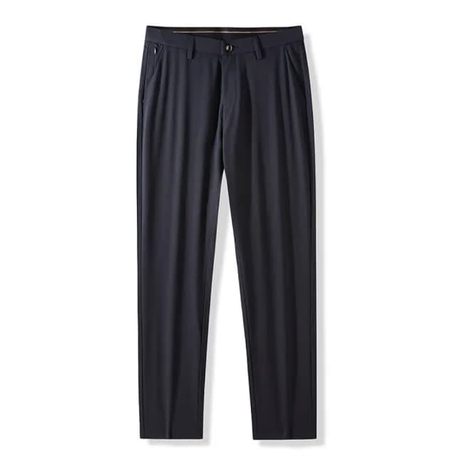 【米蘭精品】現貨+預購 男商務西裝褲修身西裝褲直筒機能免燙(男長褲休閒彈力天絲抗皺父親節禮物3色74gq19)