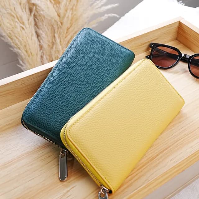 【LEESA】雙11 雙層長夾\牛皮皮包\錢包\皮包\長夾女生\皮夾\牛皮長夾\生日禮物\送禮\ 