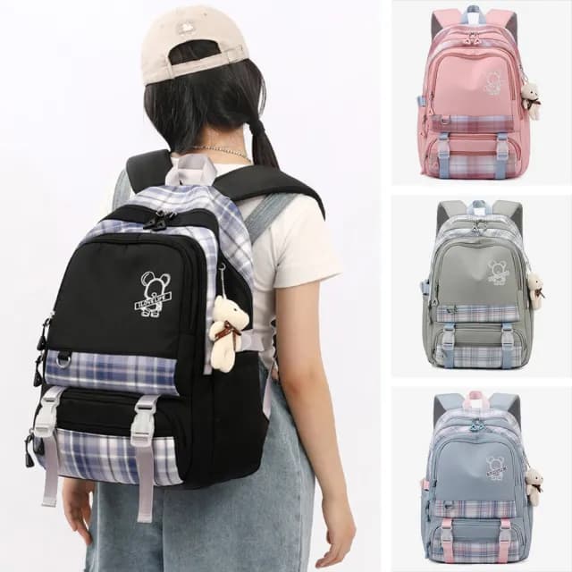 【MoonDy】情人節禮物 包包 包包/後背包/尼龍後背包/女書包/可愛包包/大學生包包/日系包包/大容量後背包/格