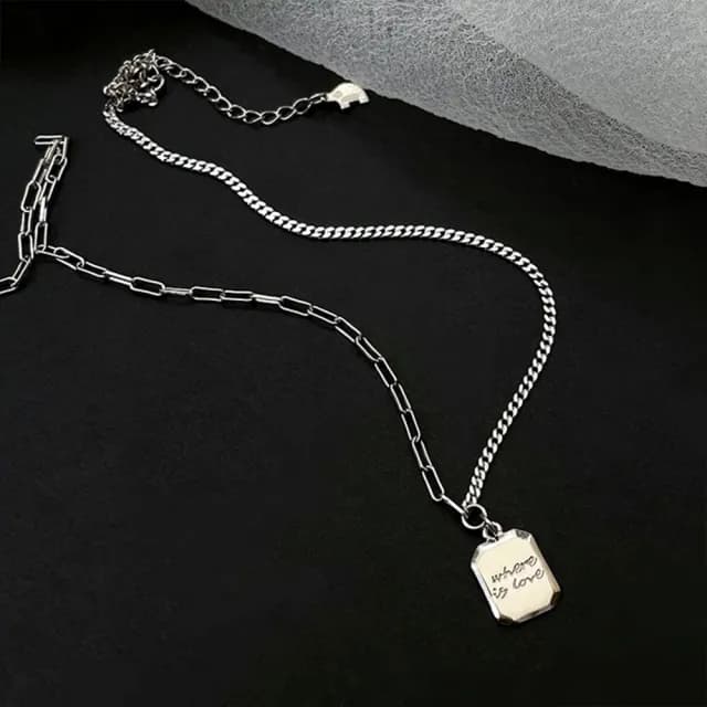 【LEESA】S925純銀項 韓國項鍊 韓款項錬 閨蜜 項鍊 禮品 情侶禮物 網紅項鍊 簡約風格 銀項鍊