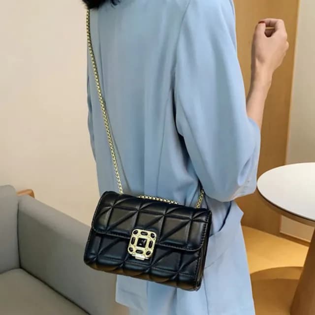 【LEEHER】女包/包包/小香風/鏈條包/菱格包/手提肩包/斜挎女包/腋下包/肩背包/斜背包/歐美