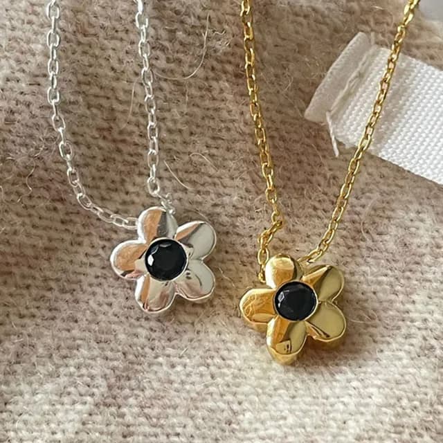 【LEESA】花環項鍊\純銀項鍊\閨蜜項鍊\鎖骨鏈\造型項鍊\高級飾品\短項鍊\女朋友生日禮物\送禮\