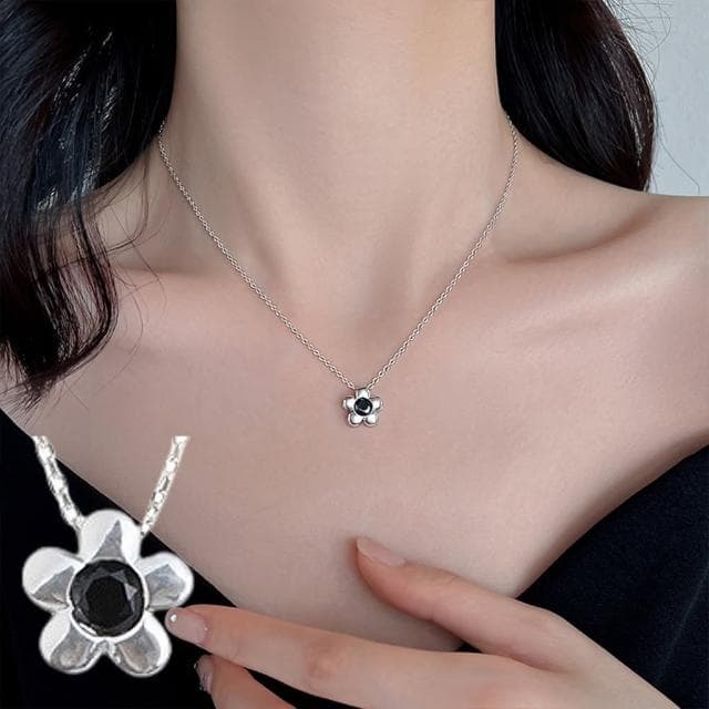 【LEESA】花環項鍊\純銀項鍊\閨蜜項鍊\鎖骨鏈\造型項鍊\高級飾品\短項鍊\女朋友生日禮物\送禮\純銀飾品