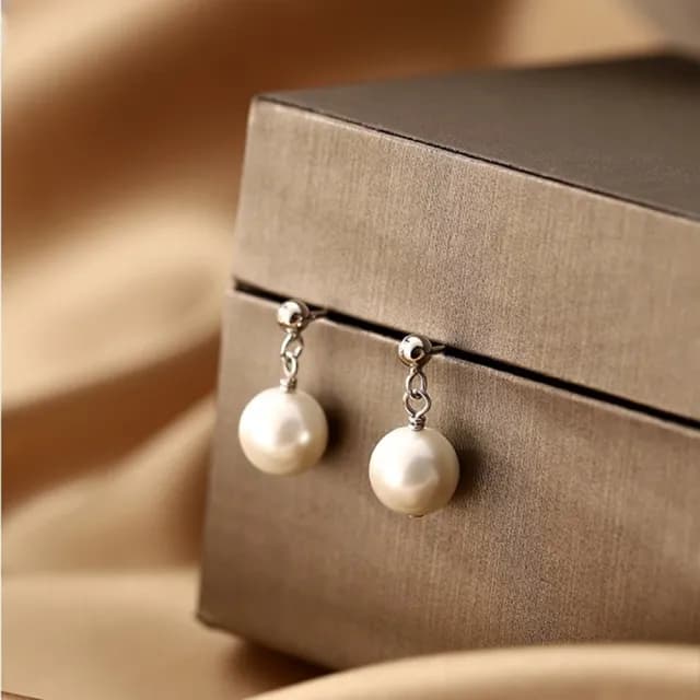 【MoonDy】包包 s925銀 飾品 耳環 天然珍珠 女生飾品 貝珠耳釘 2022年秋冬耳環 復古耳環 抗過敏耳環