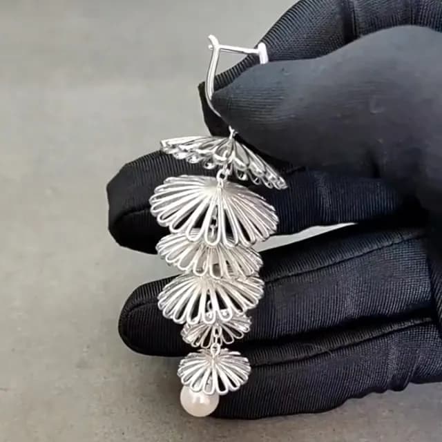 【MoonDy】情人節禮物 七夕 包包 耳環 松果耳環 歐美耳環 造型耳環 垂墜耳環 大耳環 浮誇耳環 流蘇耳環 氣