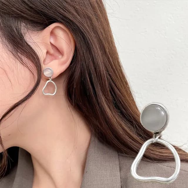 【MoonDy】包包 愛心耳扣 女生耳環 日本耳環 東大門耳環 抗過敏耳環 愛心耳環 耳釘 耳環  