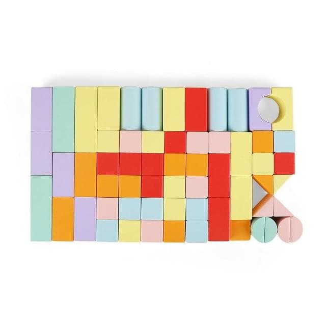 【Top Bright】繽紛馬卡龍創意積木桶 108pcs(手眼協調/感統玩具/精細動作/聖誕節禮物)