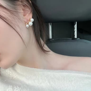 【LEEHER】日系耳環/小眾耳環/簡約耳環/氣質耳環/金色耳環/閨蜜送禮/耳環/耳飾/珍珠耳環/韓國耳