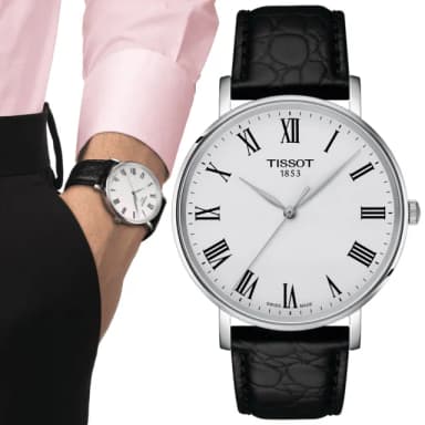 【TISSOT 天梭 官方授權】EVERYTIME 簡約時尚石英腕錶 畢業禮物 送禮 推薦(T1434101603300)