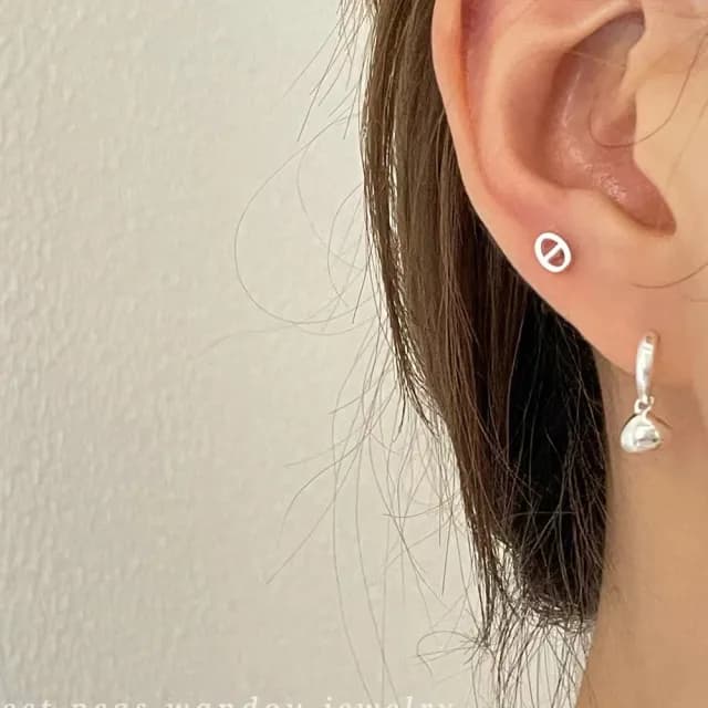 【MoonDy】情人節禮物 七夕 包包 豬鼻子耳環 純銀耳環 韓國耳環 精品耳環 歐美耳環 包色耳環 金耳環 耳釘