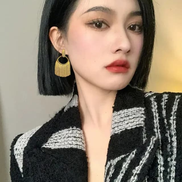【LEEHER】耳環/銀針耳/ 耳飾/歐美耳環/浮誇耳環/K金耳環/大耳環/流蘇耳環/造型耳環/垂吊