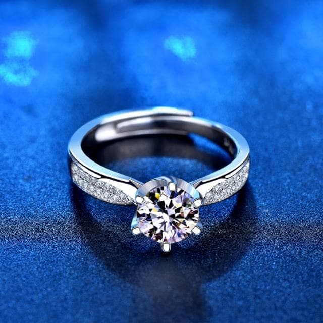 【LEESA】鋯石戒指\高級飾品\仿真鋯石\貴婦\時尚\手飾\女朋友禮物\莫桑石石\婚戒\名牌精品\高貴