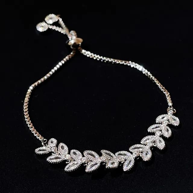 【LEESA】純銀手鍊\S925銀飾品\莫桑鋯手鍊\生日禮物\微型手鍊\手鍊\手環\細手鍊\閨蜜手鍊