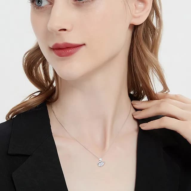【LEESA】S925純銀項鍊\小天☆項鍊\項鏈\純銀項鏈\高級感氣質項鍊\結婚禮物\高級飾品\情人節禮