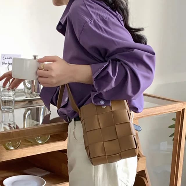 【MoonDy】情人節禮物 包包 韓國包包 小側背包 旅行小包 編織包包 女生斜背包 側背包 手機小包 可愛韓國小