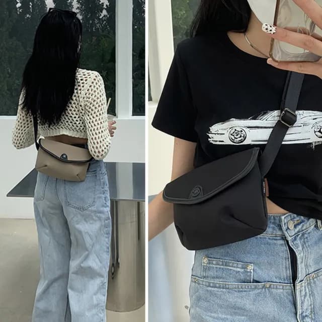 【MoonDy】情人節禮物 包包 尼龍包包 信封包 包包女 斜背包女 重磅 尼龍斜背包 側背小包 長夾包包 女生包包