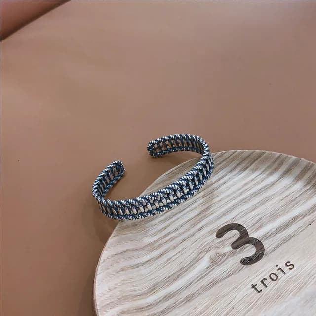 【MoonDy】情人節禮物 包包 純銀手環 C型手環 韓國飾品 復古手鍊 開口手環 個性手鍊 手鐲 韓國手環 日系手