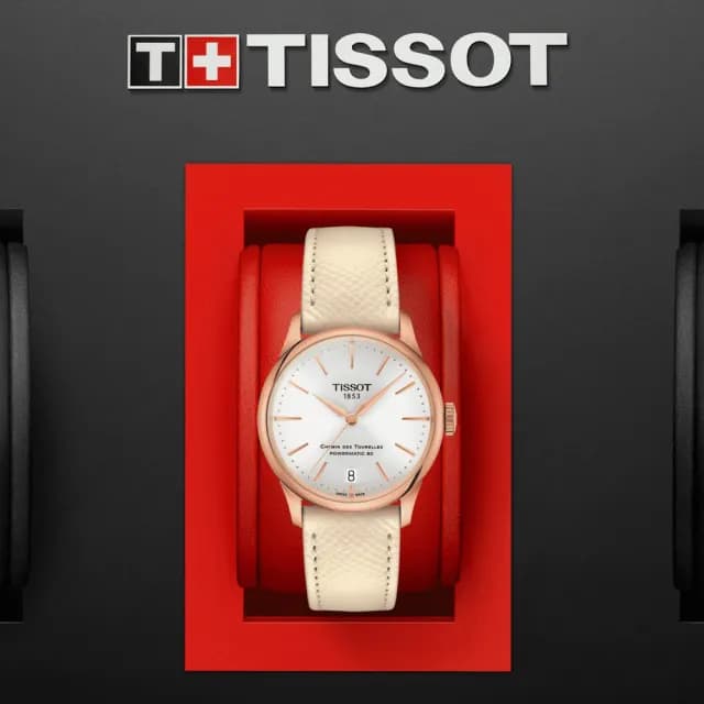 【TISSOT 天梭 官方授權】杜魯爾系列 優雅簡約機械腕錶 七夕 情人節 送禮 推薦(T1392073603100)