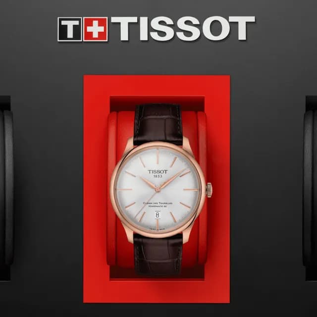【TISSOT 天梭 官方授權】杜魯爾系列 時尚紳士機械腕錶 七夕 情人節 送禮 推薦(T1398073603100)