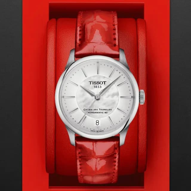 【TISSOT 天梭 官方授權】杜魯爾系列 簡約優雅機械腕錶 七夕 情人節 送禮 推薦(T1392071611100)