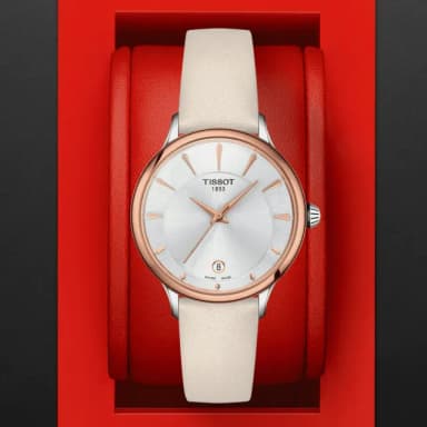 【TISSOT 天梭 官方授權】ODACI-T 優雅時尚石英腕錶 畢業禮物 送禮 推薦(T1332102603100)