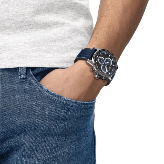 【TISSOT 天梭 官方授權】SUPERSPORT CHRONO 三眼計時石英腕錶 畢業禮物 送禮 推薦(T1256171705103)